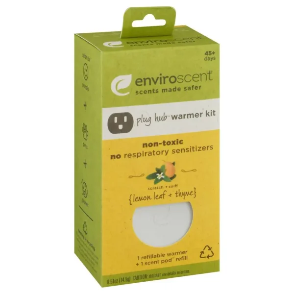 EnviroScent Plug Hub Lemon Leaf + Thyme Warmer Kit