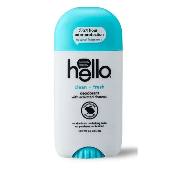 HELLO Clean + Fresh Deodorant with Activated Charcoal